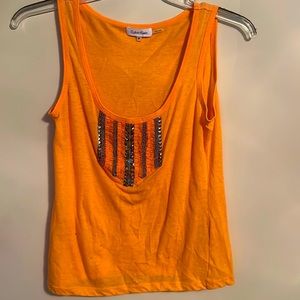 Calvin Klein light orange tank top